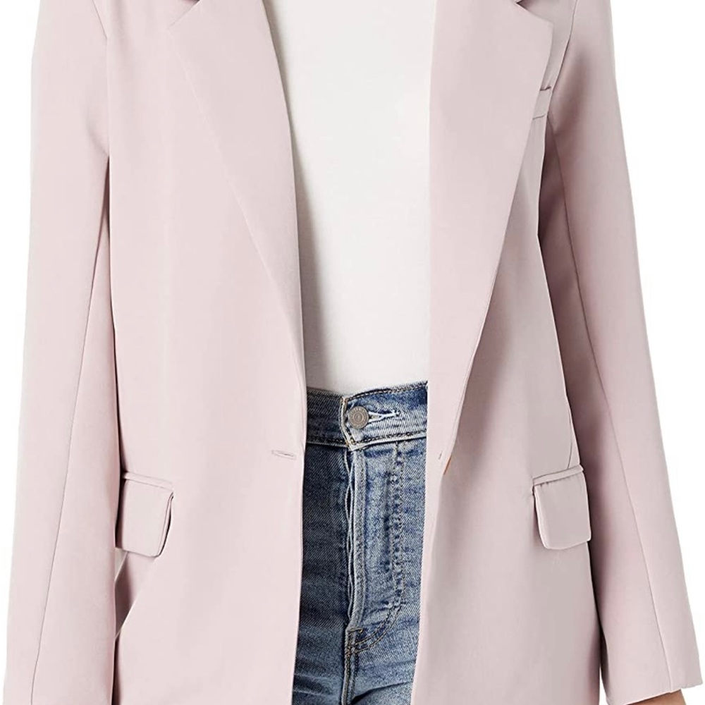 NWT Blush Pink Single Button Blazer